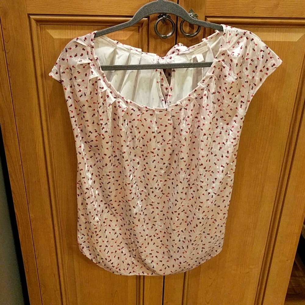 BNWT pleat neck velvet top